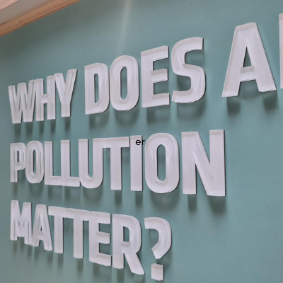 'Why does air pollution matter' sign